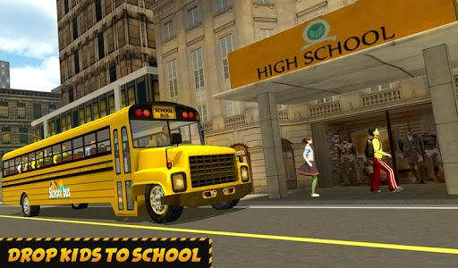 NY City School Bus ۲۰۱۷ - عکس بازی موبایلی اندروید