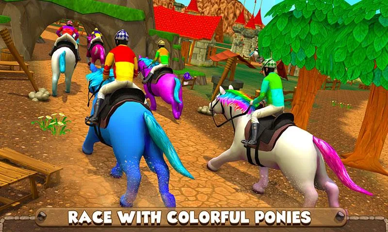 Speedy Pony : Racing Game - Gameplay image of android game