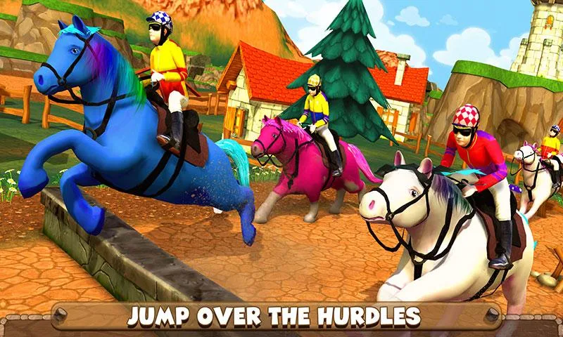 Speedy Pony : Racing Game - Gameplay image of android game