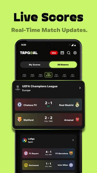 Football Live Scores & Alerts - Image screenshot of android app
