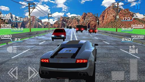 Turbo Cars Racing-High Traffic Rush Drive Game - Gameplay image of android game