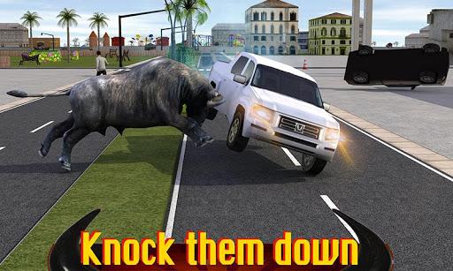 Angry Buffalo Attack 3D - Gameplay image of android game
