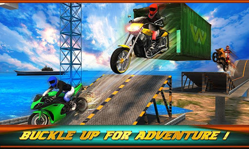 Extreme Bike Stunts 3D - Gameplay image of android game