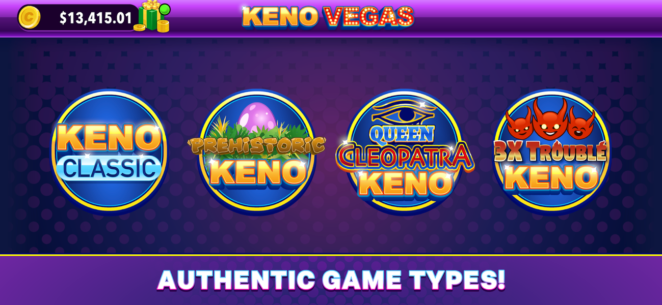 Keno Vegas - Casino Games - عکس بازی موبایلی اندروید