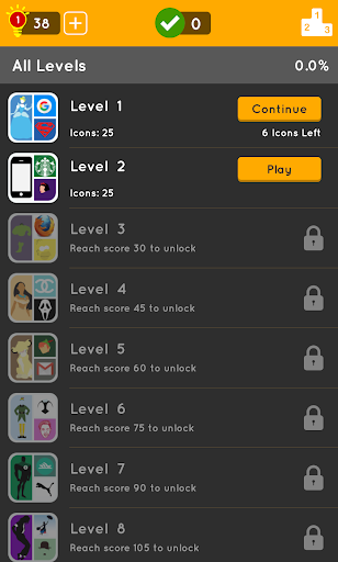 Guess the Icon: Multiple Icons - Gameplay image of android game
