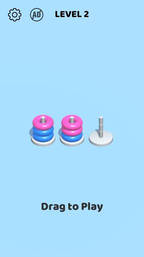 Color Hoop 3D - عکس بازی موبایلی اندروید