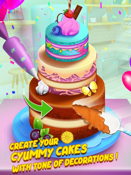 Cake Baking Games : Bakery ۳D - عکس برنامه موبایلی اندروید