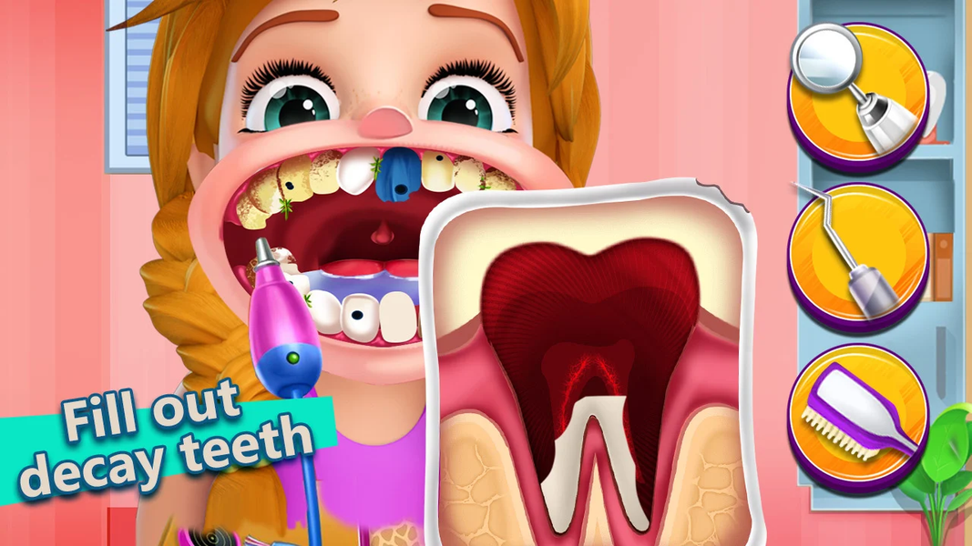 Dentist Inc Teeth Doctor Games - Gameplay image of android game