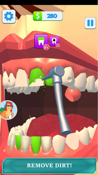 Dentist Inc Teeth Doctor Games - Gameplay image of android game