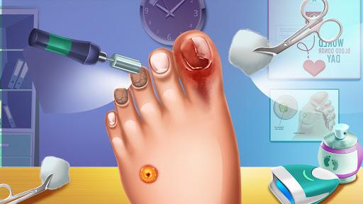 Foot Doctor ASMR Offline Games - Gameplay image of android game
