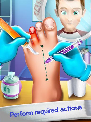 Foot Doctor ASMR Offline Games - Gameplay image of android game