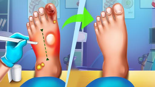 Foot Doctor ASMR Offline Games - Gameplay image of android game
