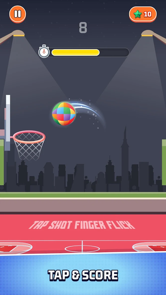 Tap Shot : Finger Flick - Gameplay image of android game