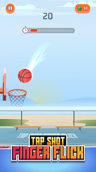 Tap Shot : Finger Flick - Gameplay image of android game