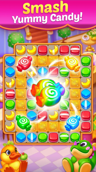 Sweet Crush Royal - Match 3 - Gameplay image of android game