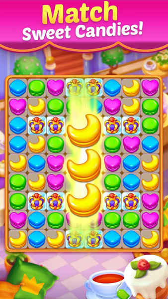 Sweet Crush Royal - Match 3 - Gameplay image of android game