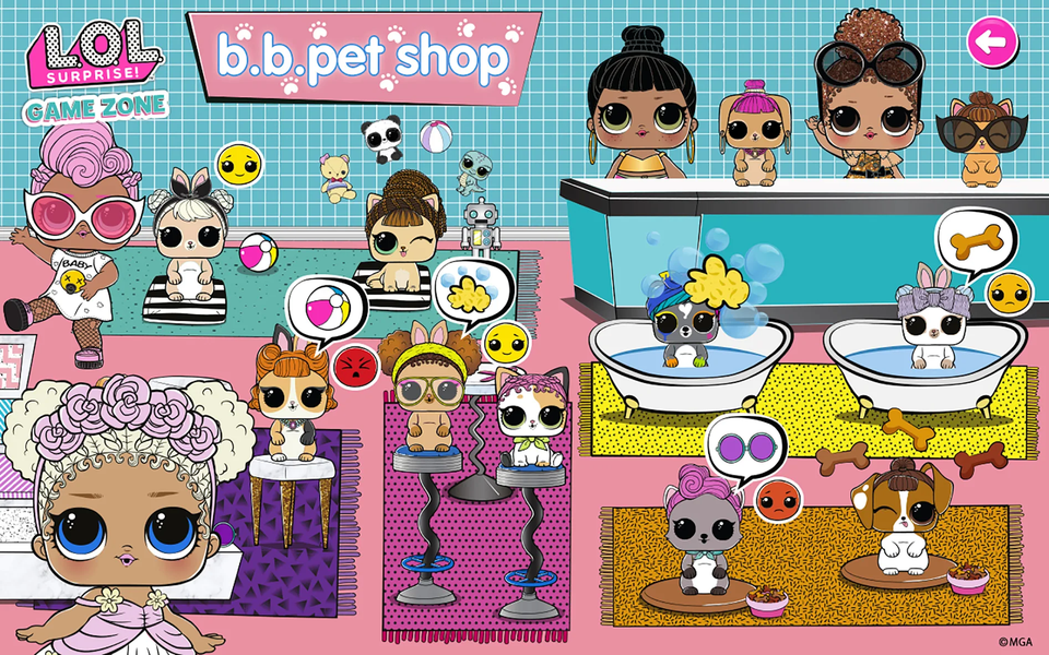 L.O.L. Surprise! Game Zone - Gameplay image of android game