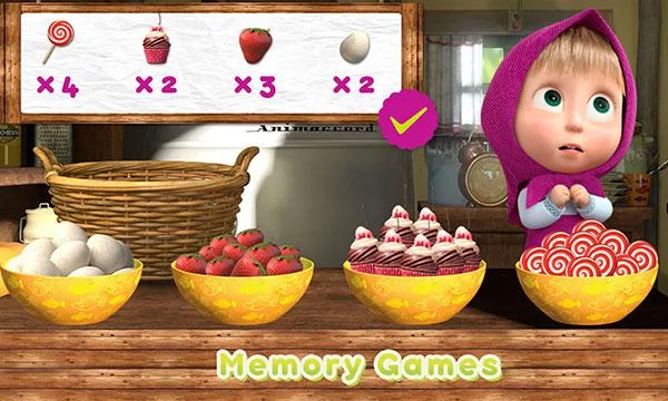 A Day with Masha and the Bear - Gameplay image of android game