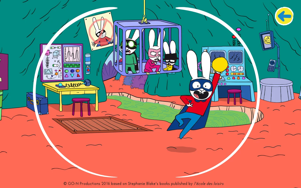 Simon Super Rabbit Vs Pr. Wolf - Image screenshot of android app