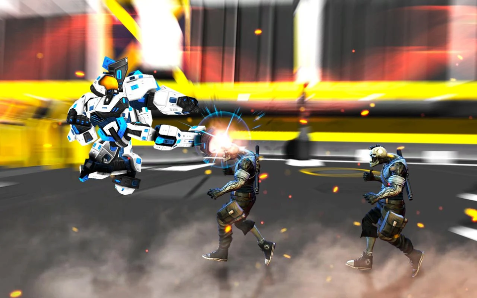 Robot Rivals War The Fighting - Gameplay image of android game
