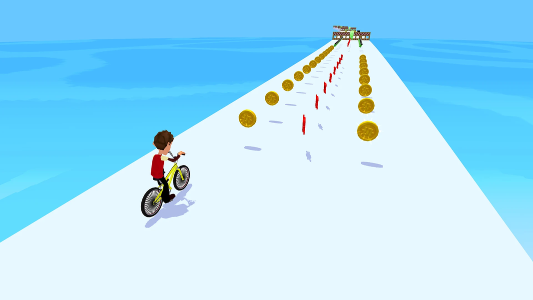 BMX Rush - Bicycle Run 3D - Gameplay image of android game