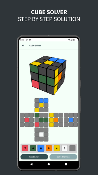 CubeXpert Rubiks Cube Solver - Gameplay image of android game