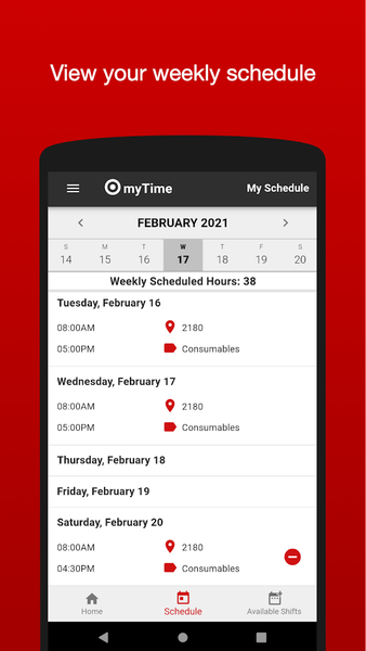 myTime for Target - Image screenshot of android app