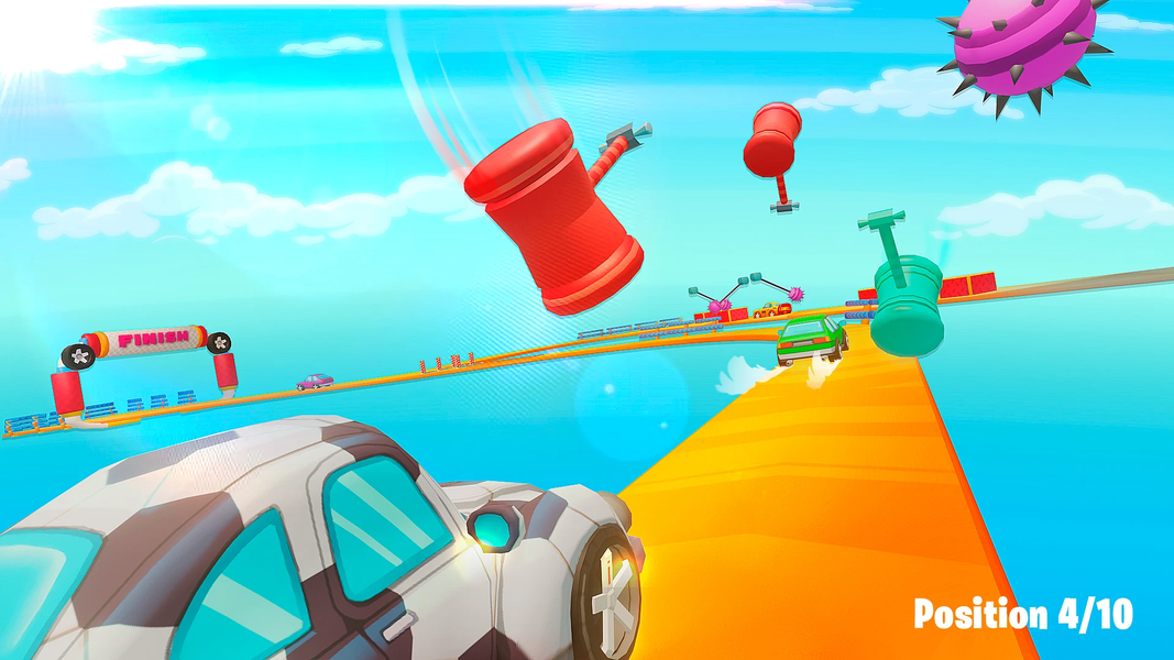 Stumble cars: Multiplayer Race - Gameplay image of android game