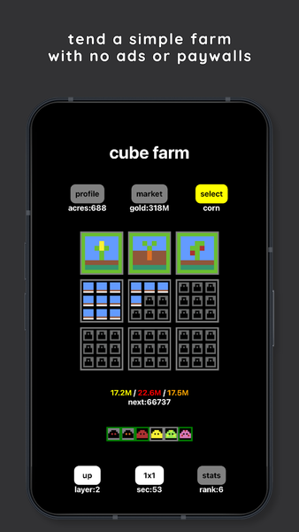 cube farm - عکس بازی موبایلی اندروید