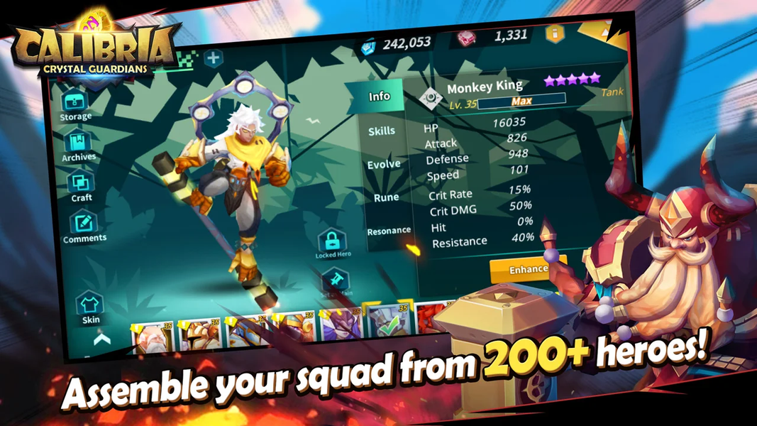 Calibria: Crystal Guardians - Gameplay image of android game