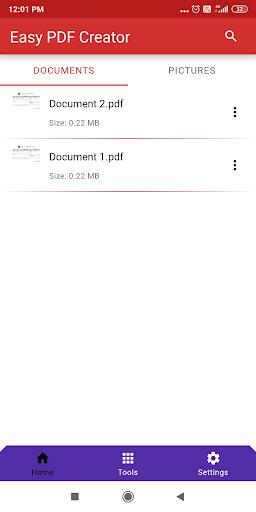 Easy PDF Creator - عکس برنامه موبایلی اندروید