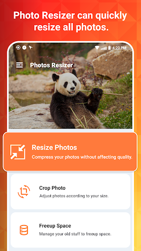 Photo Resizer Image Compress, Resize, Reduce, Crop - عکس برنامه موبایلی اندروید