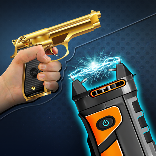 Stun Taser Prank Gun Simulator - Gameplay image of android game