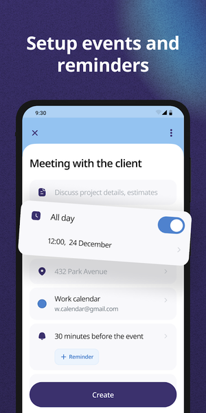 Calendar: Daily Agenda Planner - Image screenshot of android app