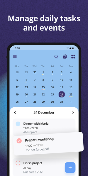 Calendar: Daily Agenda Planner - Image screenshot of android app