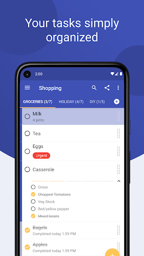 Tasks: to do list & tasks - Image screenshot of android app