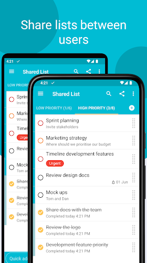 Tasks: to do list & tasks - عکس برنامه موبایلی اندروید