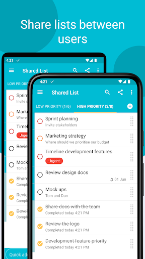 Tasks: to do list & tasks - Image screenshot of android app