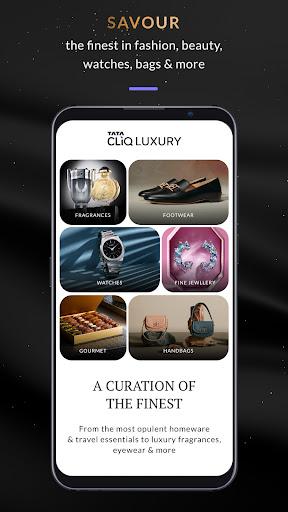 Tata CLiQ Luxury Shopping App - Image screenshot of android app
