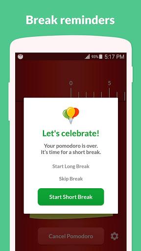 Pomodoro Timer Lite - عکس برنامه موبایلی اندروید