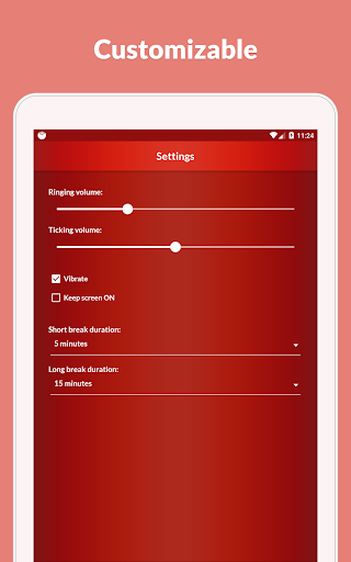 Pomodoro Timer Lite - عکس برنامه موبایلی اندروید