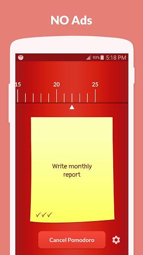 Pomodoro Timer Lite - عکس برنامه موبایلی اندروید