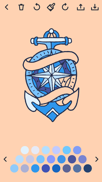 Tattoo Coloring Book - Image screenshot of android app