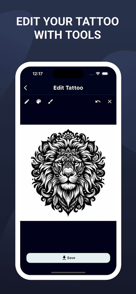 Tattoo AI - Design Your Ink - Image screenshot of android app