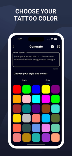 Tattoo AI - Design Your Ink - Image screenshot of android app