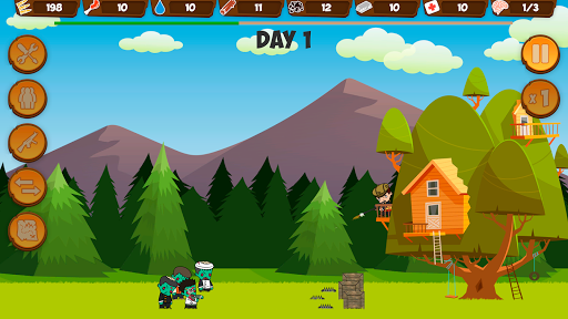 Zombie Forest HD: Survival - Gameplay image of android game