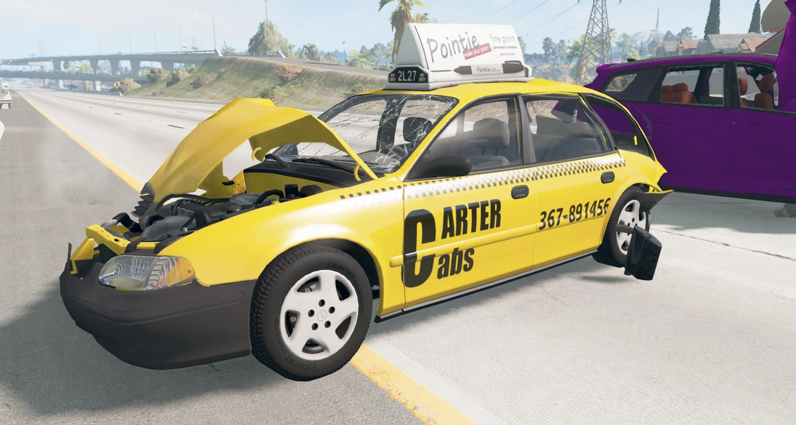Taxi Crash Car Game Simulation - عکس بازی موبایلی اندروید