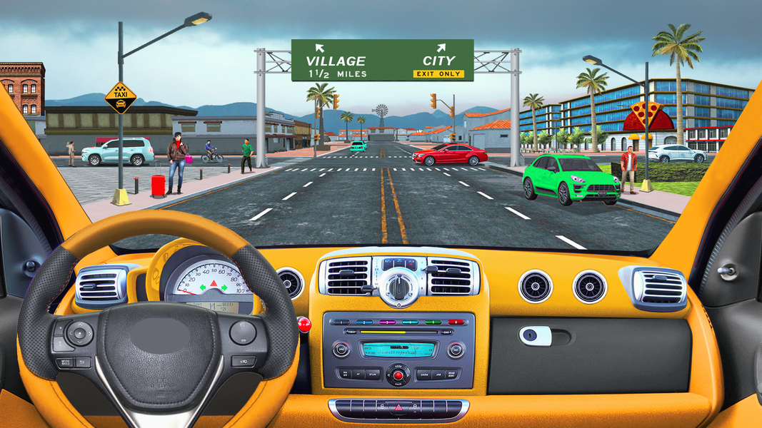 UK Taxi Car Driving Simulator - Gameplay image of android game