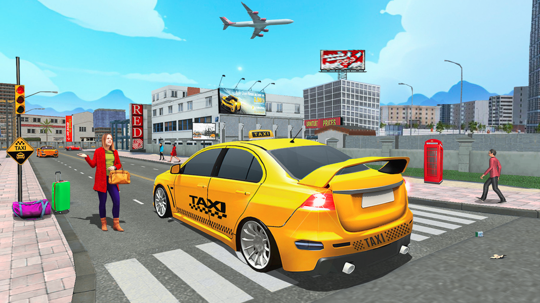UK Taxi Car Driving Simulator - Gameplay image of android game