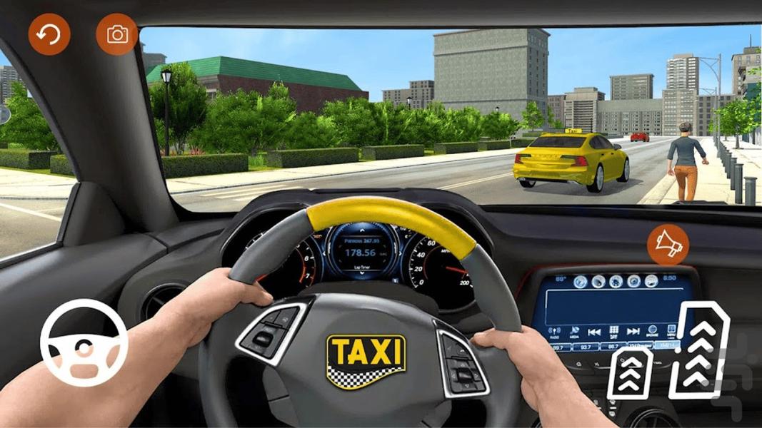 Taxi Simulator 3D 2023 - Gameplay image of android game